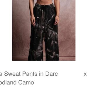 Darc Sport Woodland Camo Wide Leg Pants